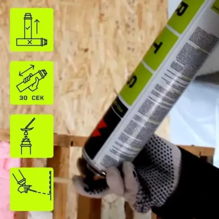 картинка TRIS PRO-OPTIMA Бытовая монтажная пена 1000 мл ПМ06  от магазина Огнекор